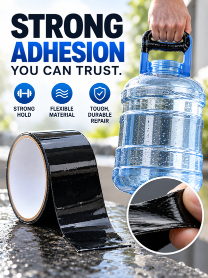 Instant Waterproof Leak Repair Tape, Strong Adhesive Self-Sealing Repair Tape, Works On Wet Surfaces, For PVC Metal Pipe, Hose, Aquarium, Bucket, Roof, Gutter & Outdoor Leak Fix